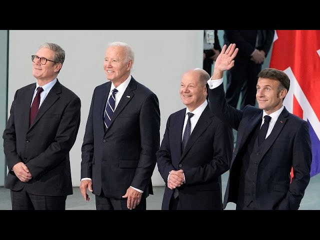 ⁣US President Biden meets with Scholz, Macron and Starmer in Berlin