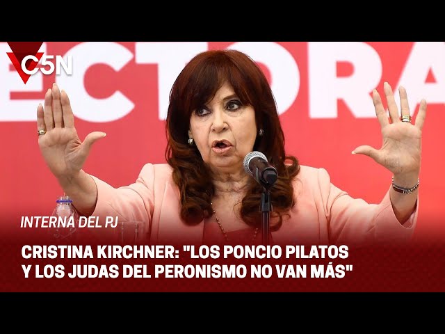 ⁣CRISTINA, durísima en medio de la INTERNA del PJ: "Los PONCIO PILATOS del PERONISMO NO van más&