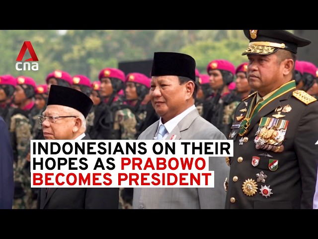 ⁣Indonesians on their hopes as Prabowo becomes President