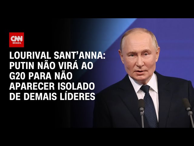 ⁣Lourival Sant’Anna: Putin não virá ao G20 para não aparecer isolado de demais líderes |CNN PrimeTime