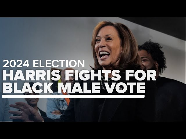 ⁣Harris intensifies efforts to win back Black male voters amid rising support for Trump