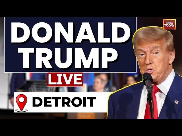 ⁣Donald Trump LIVE: Trump Holds Rally In Detroit | Trump Rally | US Election LIVE | India Today LIVE