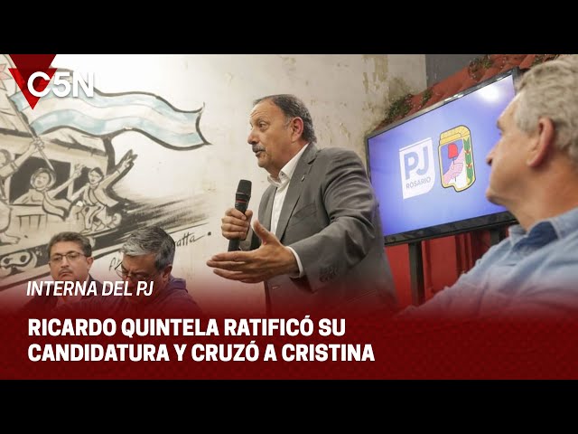 ⁣QUINTELA ratificó su CANDIDATURA a presidente del PJ y cruzó a CRISTINA KIRCHNER con un duro mensaje