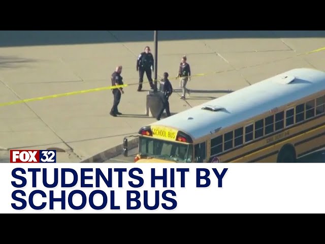 ⁣2 students hospitalized after being hit by school bus at Bartlett HS