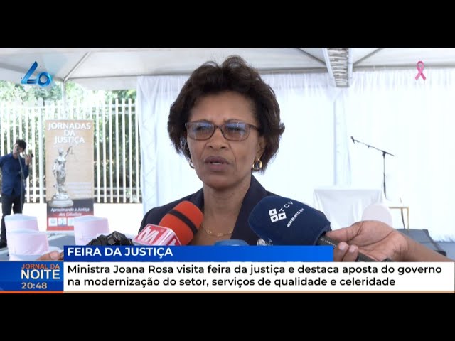 ⁣Joana Rosa visita feira da justiça e destaca aposta do governo na modernização e qualidade serviços