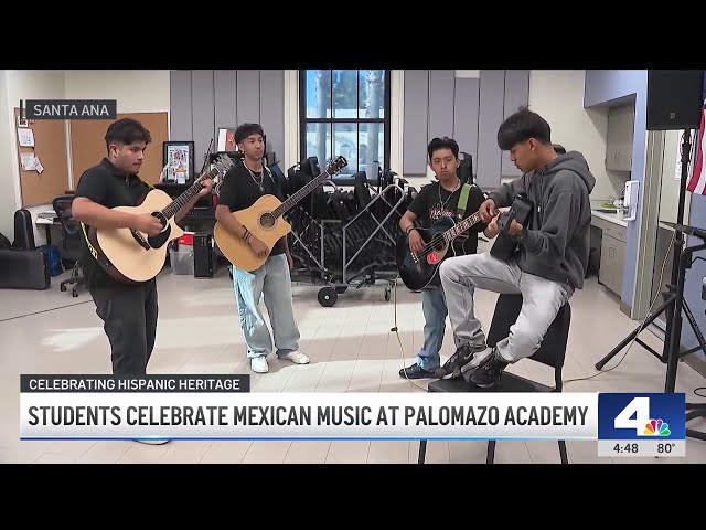 ⁣Students celebrate regional Mexican music at Palomazo Academy