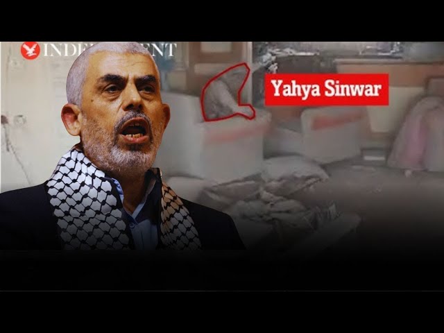 ⁣Momento en el que Drone identificó a Yahya Sinwar oculto y moribundo dentro de una vivienda en Gaza