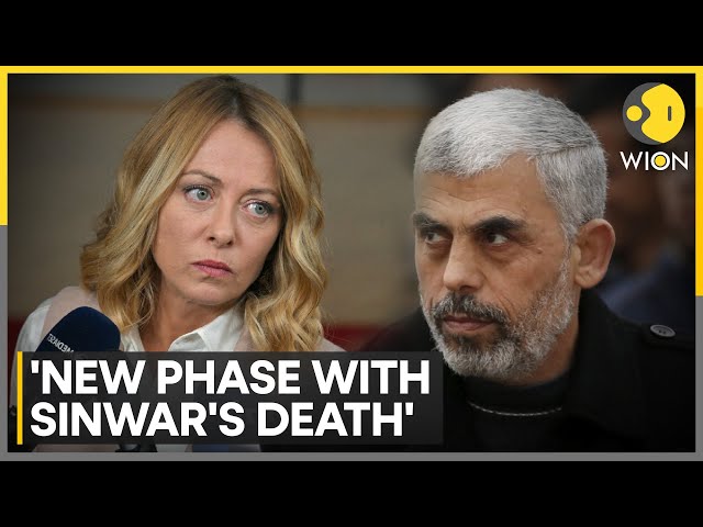 ⁣Yahya Sinwar Killed In Rafah: Sinwar's Death Opens 'New Phase' In Gaza War: Giorgia M