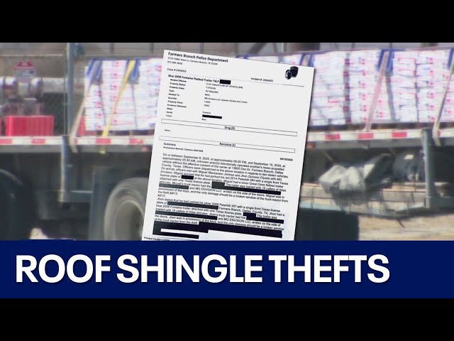 ⁣Theft of trucks load with roof shingles on the rise