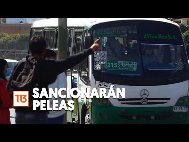 ⁣Sancionarán peleas entre micreros en Valparaíso: podrían cancelar recorridos