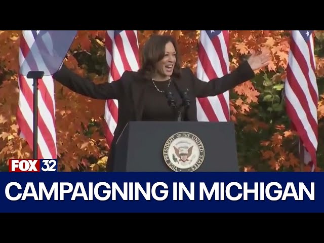 ⁣Harris, Trump court Michigan voters as Election Day nears