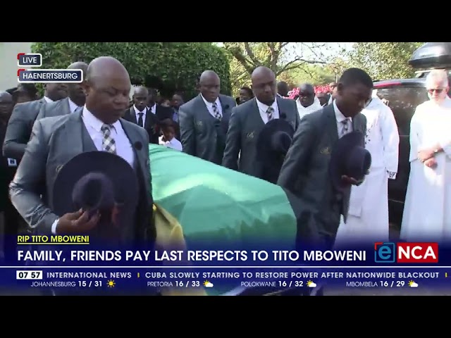 ⁣RIP Tito Mboweni | Family, friends pay last respects to Tito Mboweni