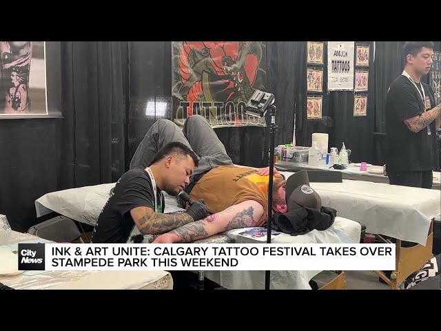 ⁣Ink & art unite: Calgary tattoo festival takes over Stampede Park this weekend