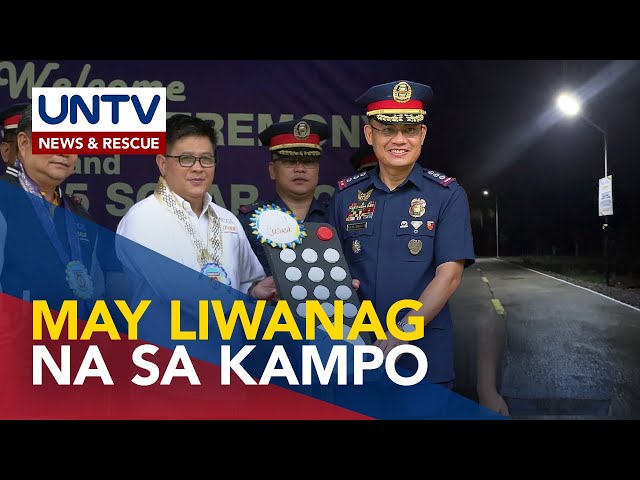 ⁣PNP Camp sa CamNorte, may liwanag na mula sa solar street lamps na kaloob ng MCGI, UNTV