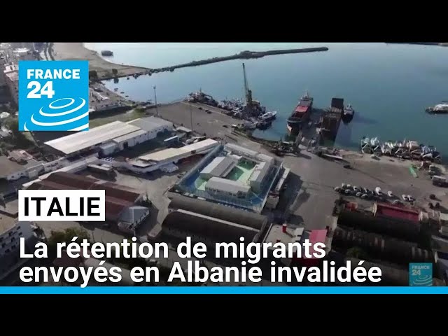 ⁣Italie : la rétention de migrants envoyés en Albanie invalidée par le tribunal • FRANCE 24