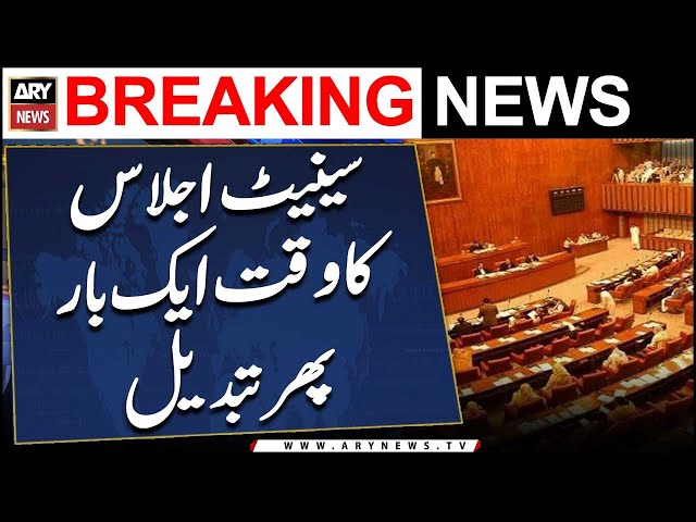 ⁣Senate meeting time changed again | Breaking News