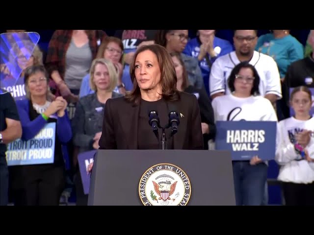 ⁣FULL VIDEO: Vice President Kamala Harris campaigns in Waterford