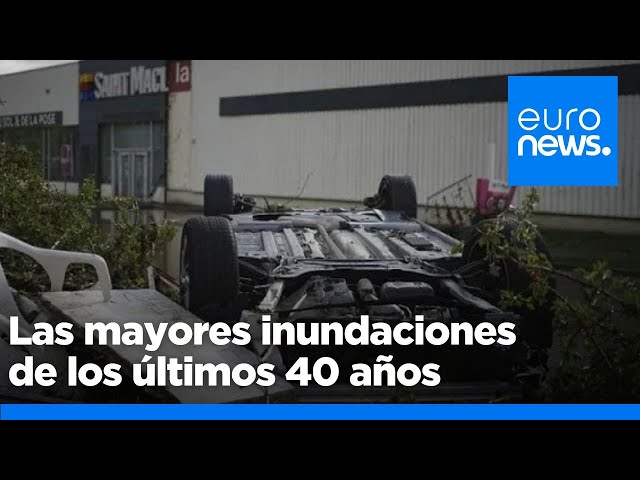 ⁣Francia afronta las mayores inundaciones de los últimos 40 años