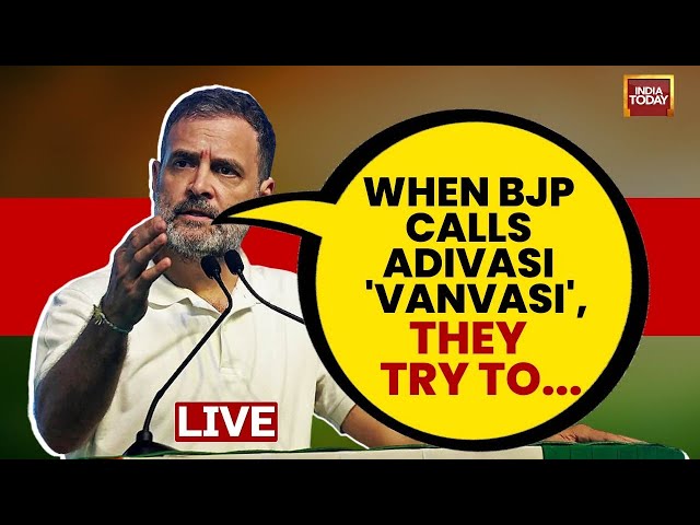 ⁣Rahul Gandhi In Ranchi | LIVE | When BJP Calls 'Adivasi' 'Vanvasi', They Trying 