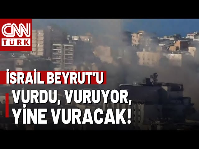 ⁣İsrail'den Beyrut'a 3. Büyük Saldırı! Beyrut'a Yoğun Bombardıman CNN TÜRK'te!