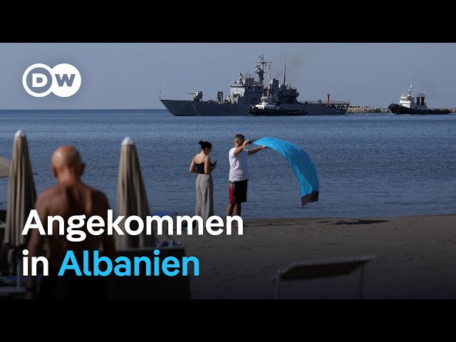 ⁣Ein Dorf in Albanien empfängt erste Flüchtlinge für Italien | DW Nachrichten