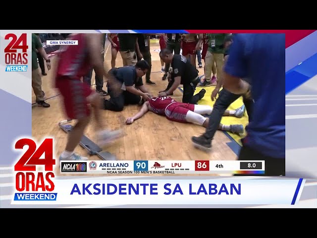 ⁣JM Bravo ng LPU Pirates, nawalan ng malay matapos makaumpugan ang... #shorts | 24 Oras Weekend