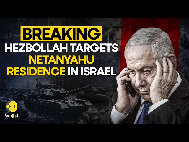 ⁣Israel Hezbollah War: Hezbollah Drone Targets Netanyahu’s House In Caesarea | Breaking News | WION