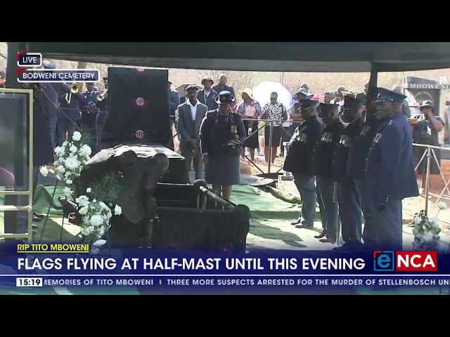 ⁣Tito Mboweni laid to rest