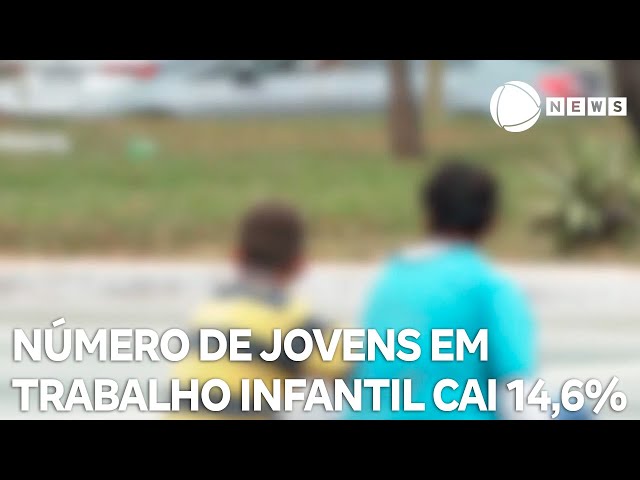 ⁣Número de jovens em trabalho infantil cai 14,6% no Brasil