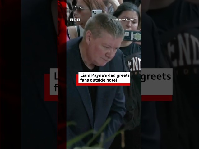 ⁣Liam Payne's father visits the hotel where his son died. #LiamPayne #BBCNews