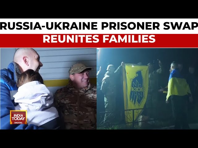 ⁣Families Reunited As Russia, Ukraine Exchange Hostages In Latest Round Of Prisoner Swaps