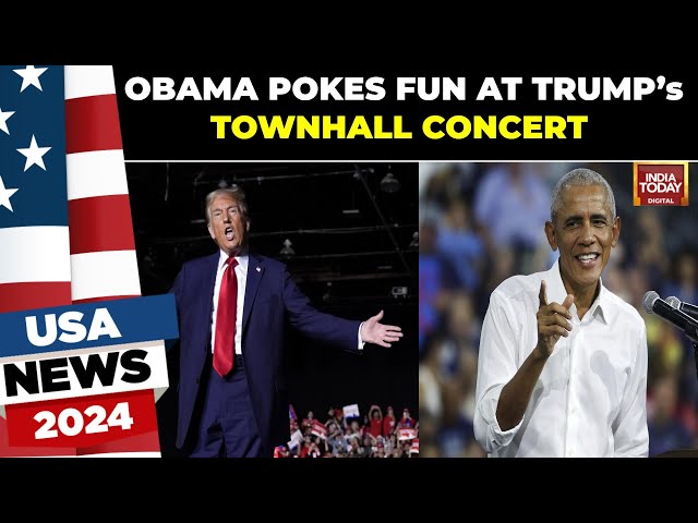 ⁣Obama Makes Fun Of Trump's Townhall 'Concert', Says His Playlists Would Be Better Tha