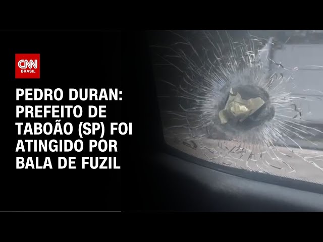 ⁣Pedro Duran: Prefeito de Taboão (SP) foi atingido por bala de fuzil | AGORA CNN