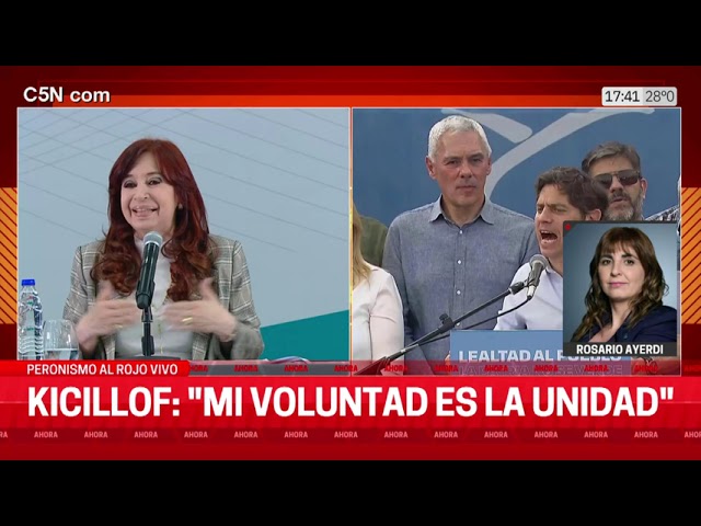 ⁣AXEL KICILLOF le respondió a CRISTINA KIRCHNER e hizo un fuerte llamado a la UNIDAD