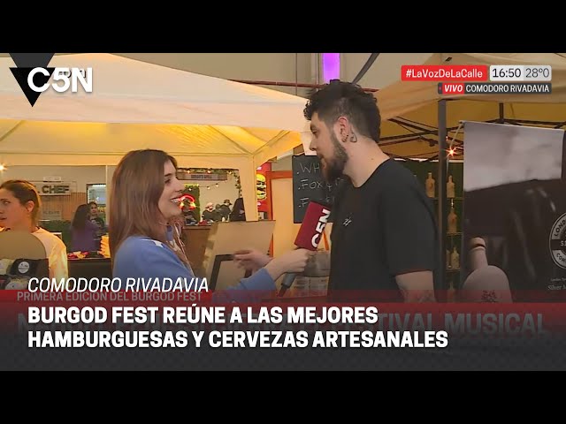 ⁣C5N en la primera edición del BURGOD FEST en COMODORO RIVADAVIA