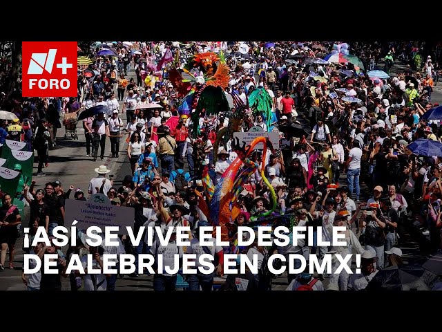 ⁣Familias se reúnen para disfrutar del desfile de alebrijes monumentales en CDMX - Sábados de N+ FORO