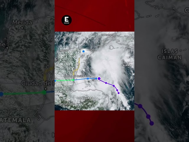 ⁣'Nadine' ya es Tormenta Tropical 'pega' en Belice y Quintana Roo