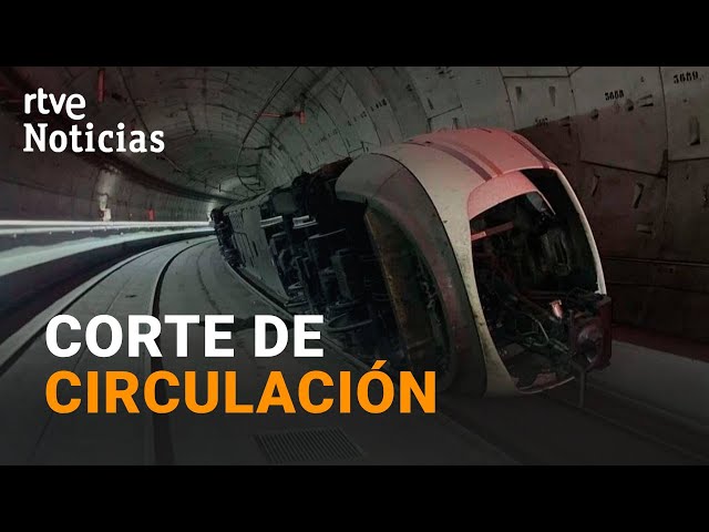 ⁣El DESCARRILAMIENTO de un TREN provoca el CORTE de circulación del AVE entre ATOCHA y CHAMARTÍN