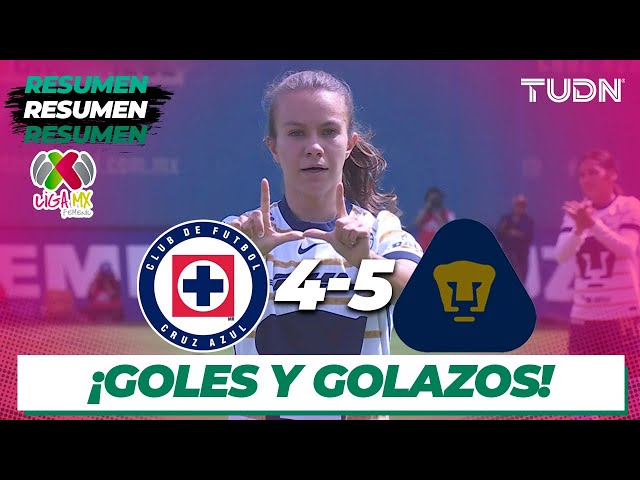 ⁣Resumen y goles | Cruz Azul 4-5 Pumas | Liga Mx Femenil AP2024-J16  |TUDN