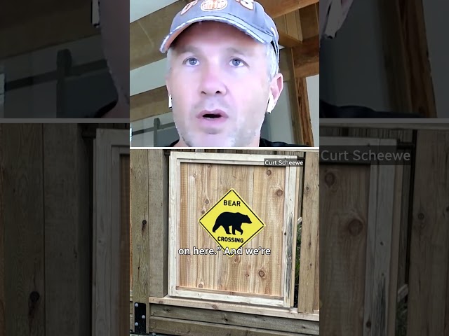 ⁣Why a B.C. man put a “bear door” in his fence