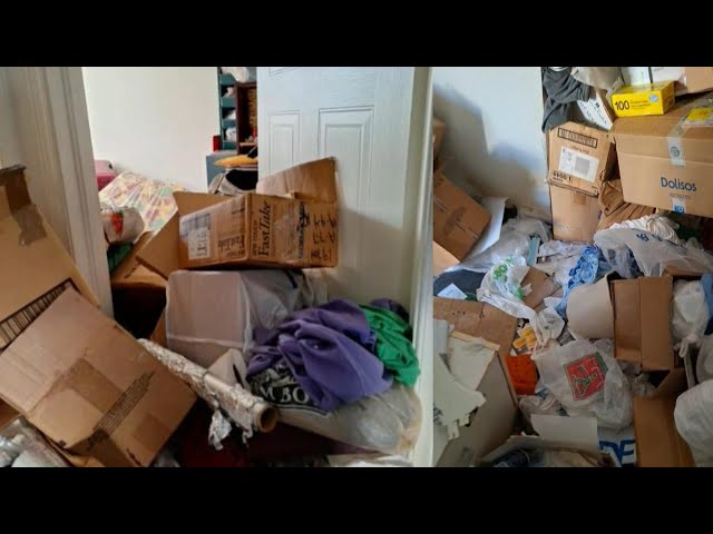 ⁣Group cleans up hoarders' home that was infested with rats