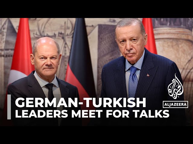 ⁣Scholz in Istanbul: German and Turkish leaders meet for talks