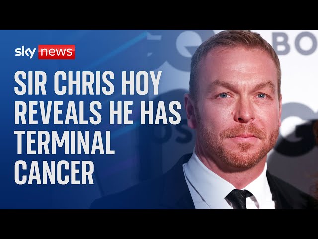 ⁣Olympic champion Sir Chris Hoy says he has terminal cancer and 'two to four years' to live