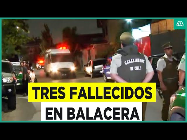 ⁣Tres fallecidos tras balacera en Lo Prado: Investigan posible enfrentamiento