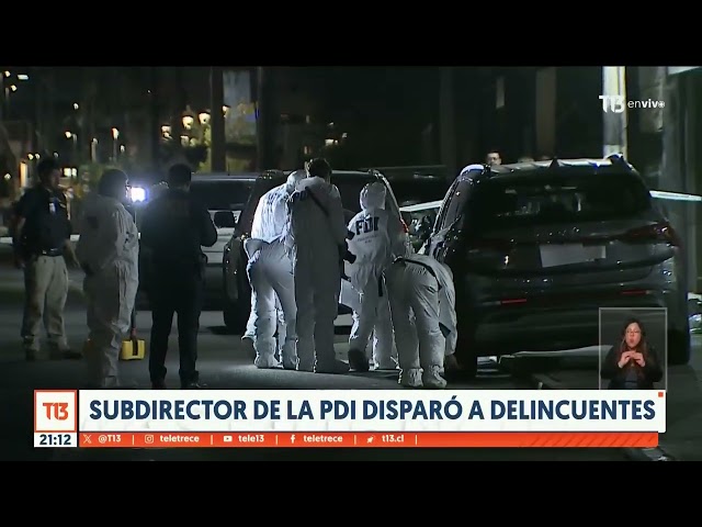 ⁣Subdirector de la PDI frustra encerrona a disparos con arma de servicio: disparó al menos ocho veces