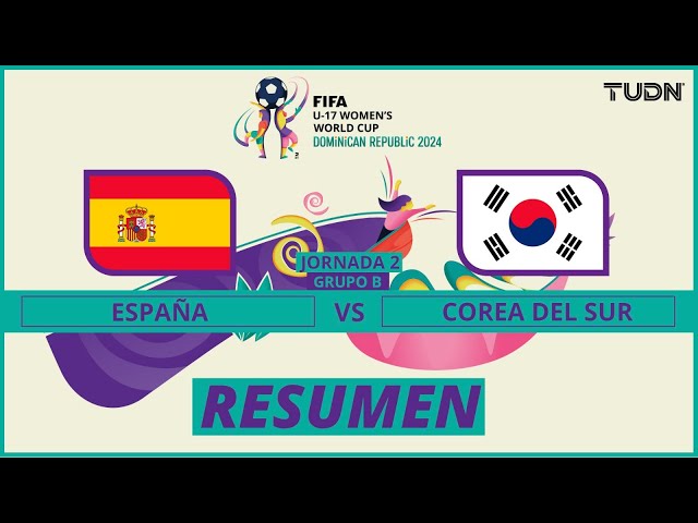 ⁣Resumen y goles | España 5-0 Corea del Sur | FIFA Mundial Femenil Sub-17 | TUDN