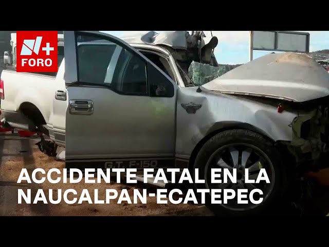 ⁣Conductor muere tras impacto contra tractocamión en autopista de Tlalnepantla - Las Noticias