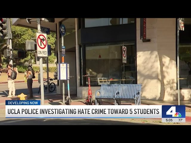 ⁣UCLA police investigating possible hate crime towards students