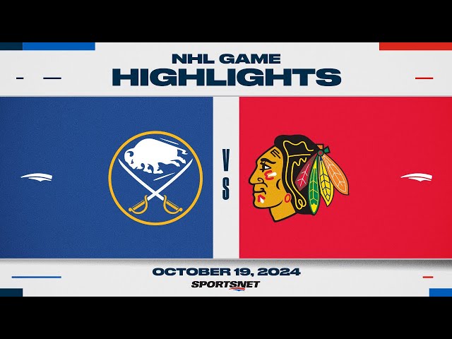 ⁣NHL Highlights | Sabres vs. Blackhawks - October 19, 2024