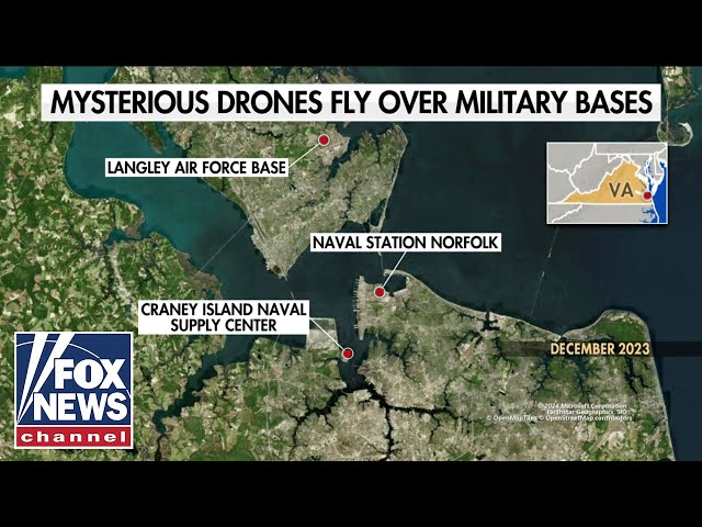 ⁣Mysterious drones swarmed over US military base for 17 days